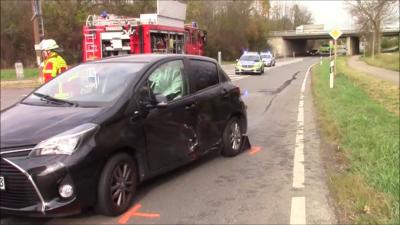 Filderstadt: Schwerer Verkehrsunfall mit Verletzten an der ausfahrt der B27 in Plattenhardt